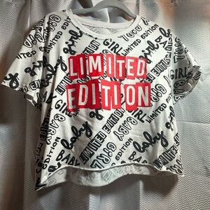 Limited Edition Graphic Tee | Trendy White & Red Streetwear Top